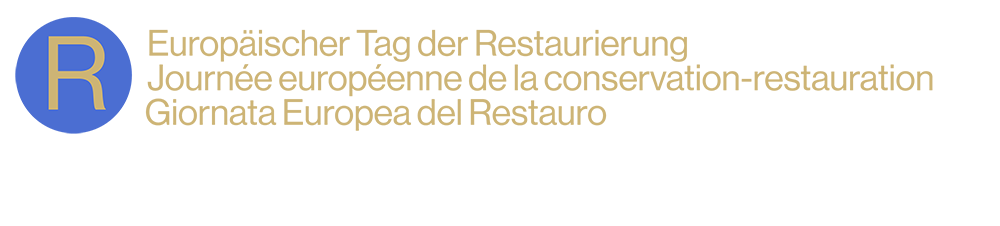 Logo Europäischer Tag der Restaurierung | Journée européenne de la conservation-restauration | Giornata Europea del Restauro